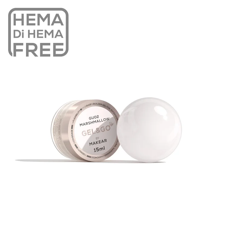 MAKEAR Gel&Go UP Builder Gél - GU02 - Marshmallow - 15ml
