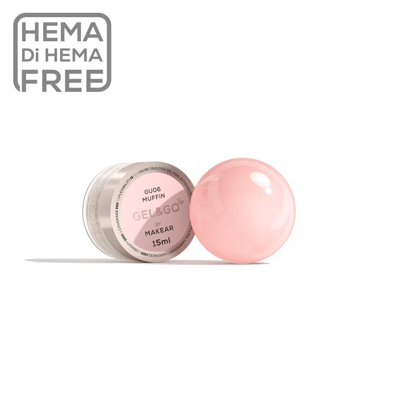 MAKEAR Gel&Go UP Builder Gél 15 ml - GU06 - Muffin