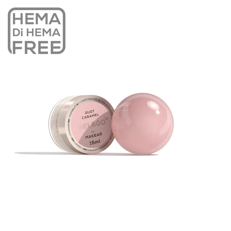 MAKEAR Gel&Go UP Builder Gél 15 ml - GU07 - Caramel