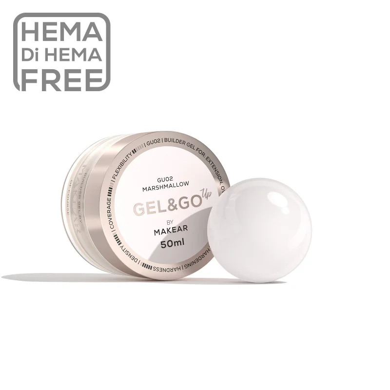 MAKEAR Gel&Go UP Builder Gél 50 ml - GU02 - Marshmallow