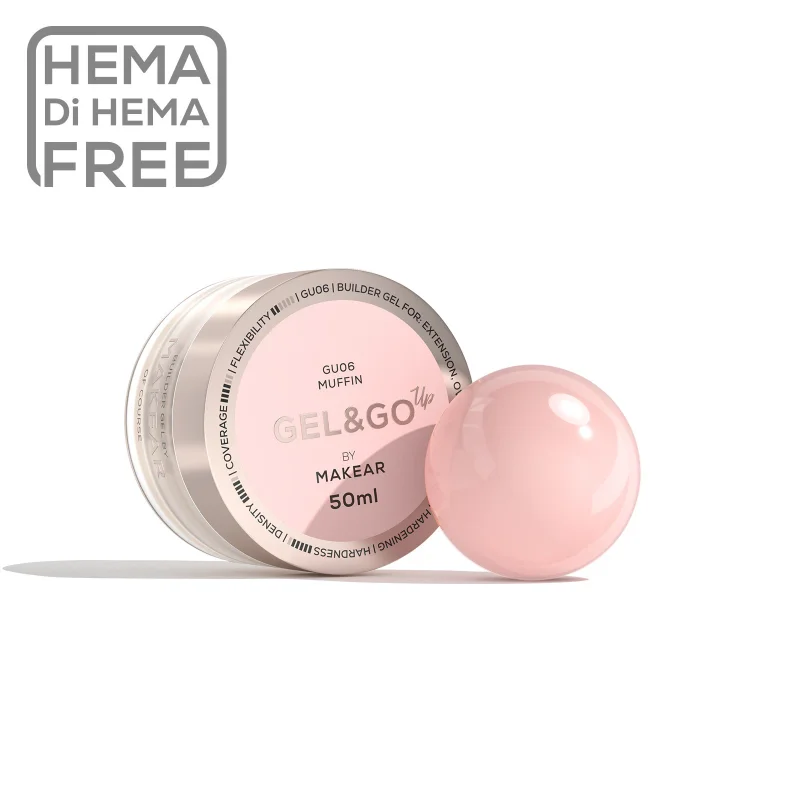 MAKEAR Gel&Go UP Builder Gél - GU06 - Muffin - 50ml