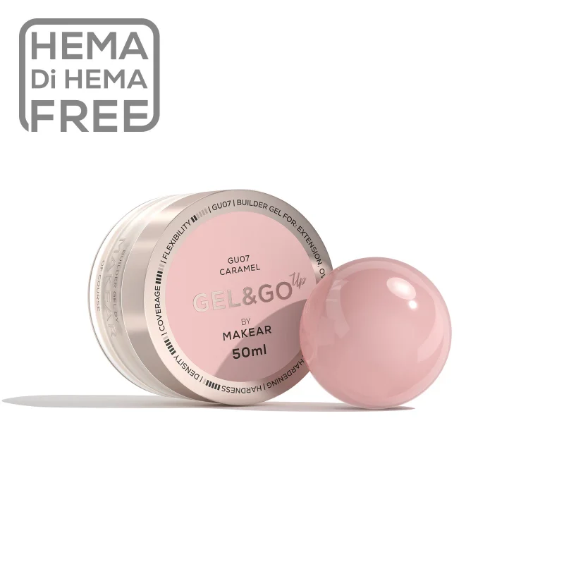 MAKEAR Gel&Go UP Builder Gél - GU07 - Caramel - 50ml