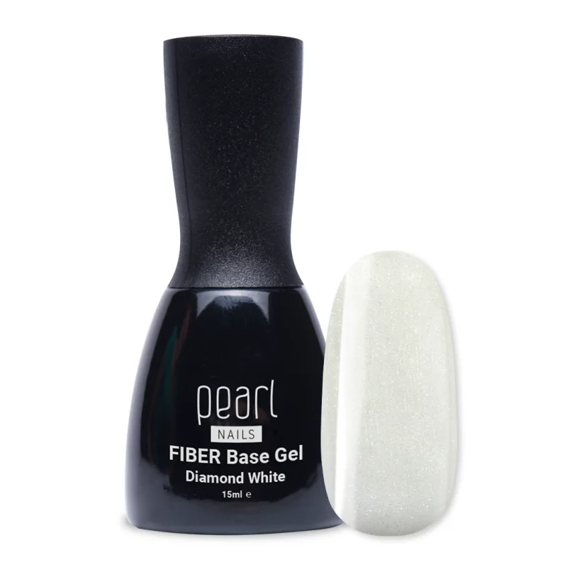 Pearl Nails Fiber Base Gel 15ml - Diamond White