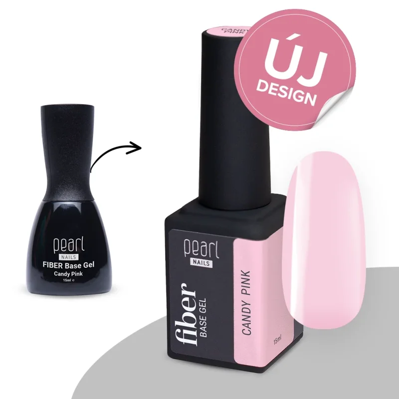 Pearl Nails Fiber Base Gel 15ml - Candy Pink
