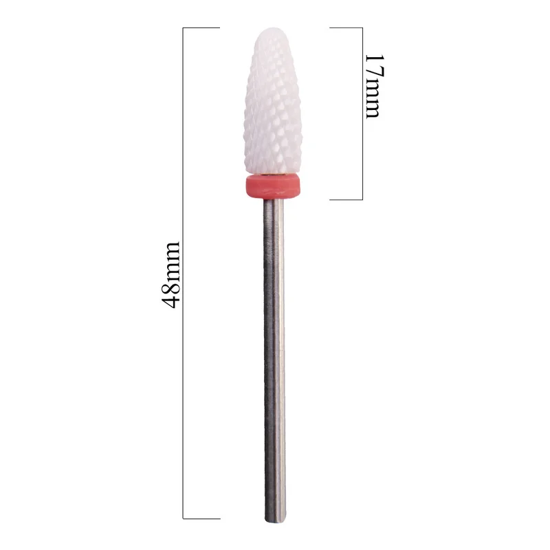 Kerámia csiszolófej leszedéshez - kúpos - finom (piros)