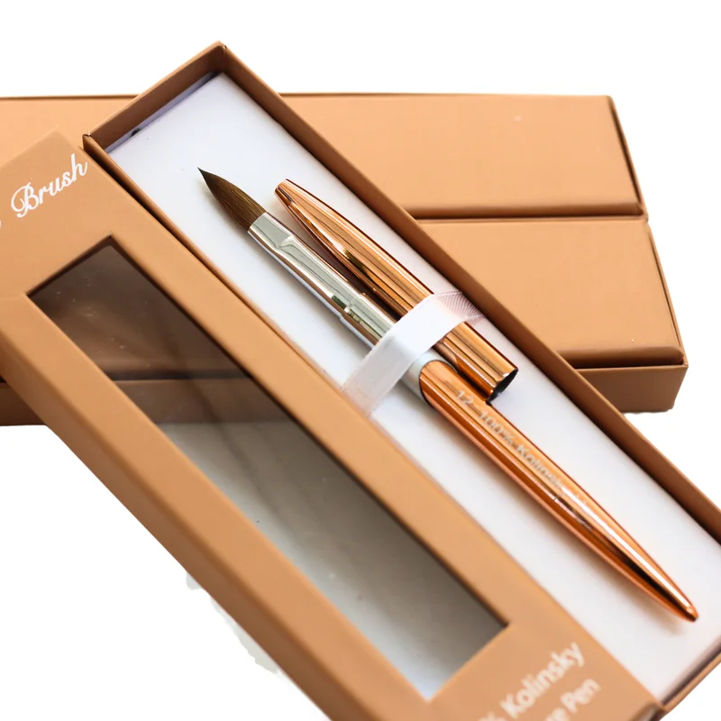 Prémium 100% Kolinsky porcelán ecset #10 Rosegold