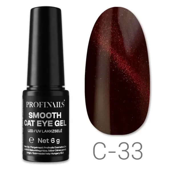 Profinails Smooth Cat Eye LED/UV lakkzselé 6gr C-33