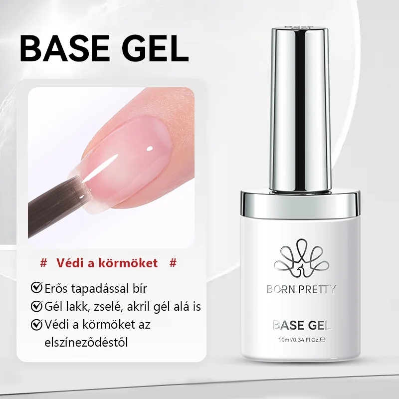 Born Pretty TERRA - F01 -  Base Coat 10 ml - Normál sűrűségű alapzselé