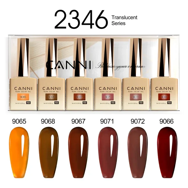 CANNI HEMA FREE UV/LED gél lakk szett 6x9ml - 2346
