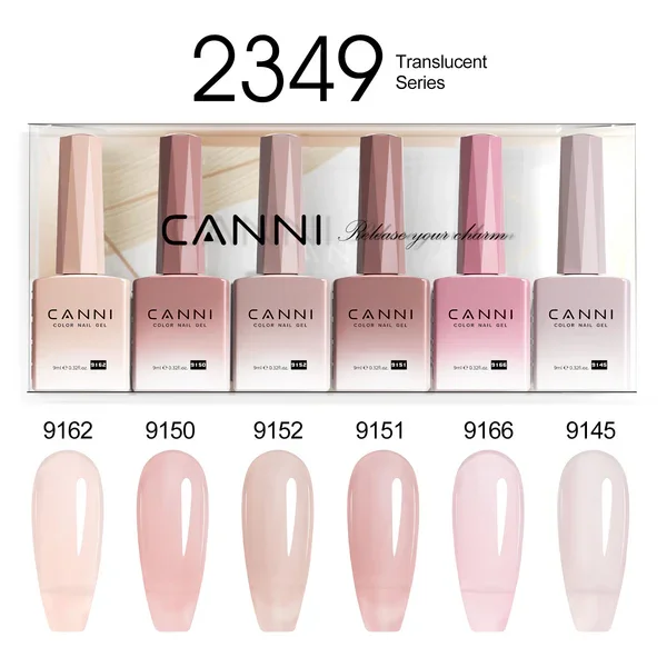 CANNI HEMA FREE UV/LED gél lakk szett 6x9ml - 2349