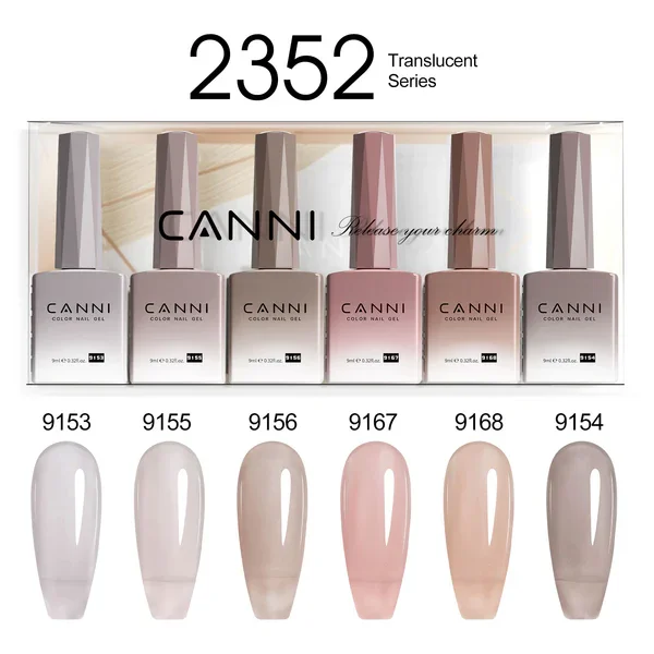 CANNI HEMA FREE UV/LED gél lakk szett 6x9ml - 2352