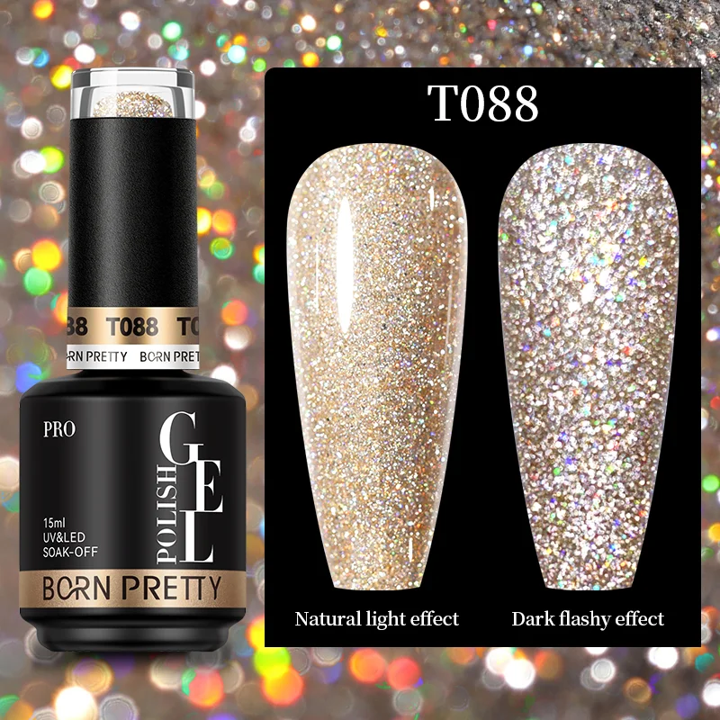 BORN PRETTY PRO UV/LED gél lakk 15 ml - T088 - Reflective Gel