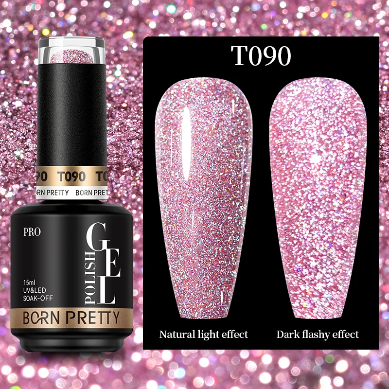 BORN PRETTY PRO UV/LED gél lakk 15 ml - T090 - Reflective Gel