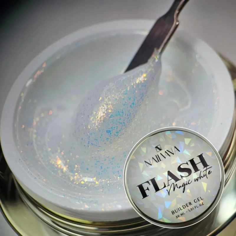 NAILVANA építőzselé - Flash 15ml - Magic White
