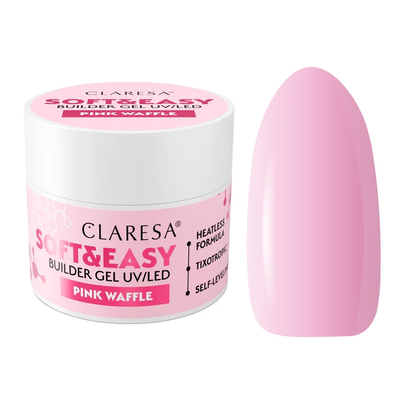 CLARESA Soft&Easy Builder Gél 45g - Pink Waffle