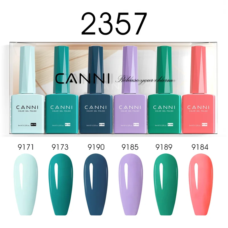 CANNI HEMA FREE UV/LED gél lakk szett 6x9ml - 2357