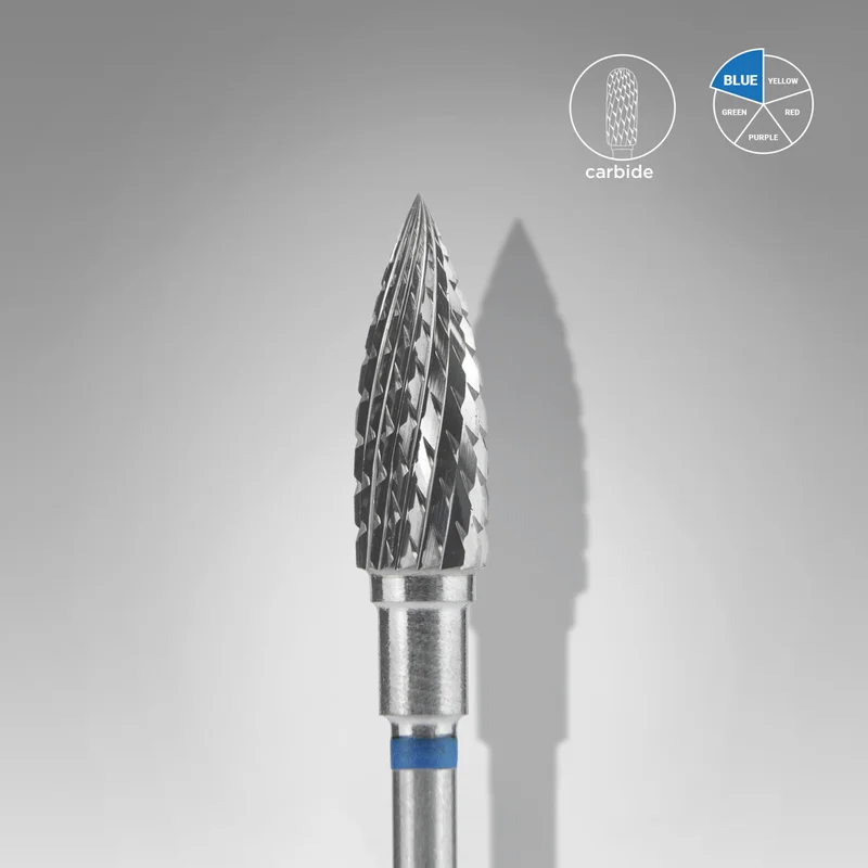 STALEKS PRO EXPERT flame KÖZEPES karbid csiszolófej 5 mm / working part 13,5 mm