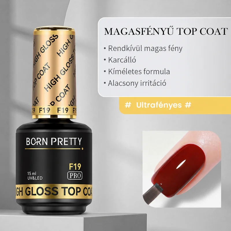 Born Pretty PRO - F19 - High Gloss Top Coat
