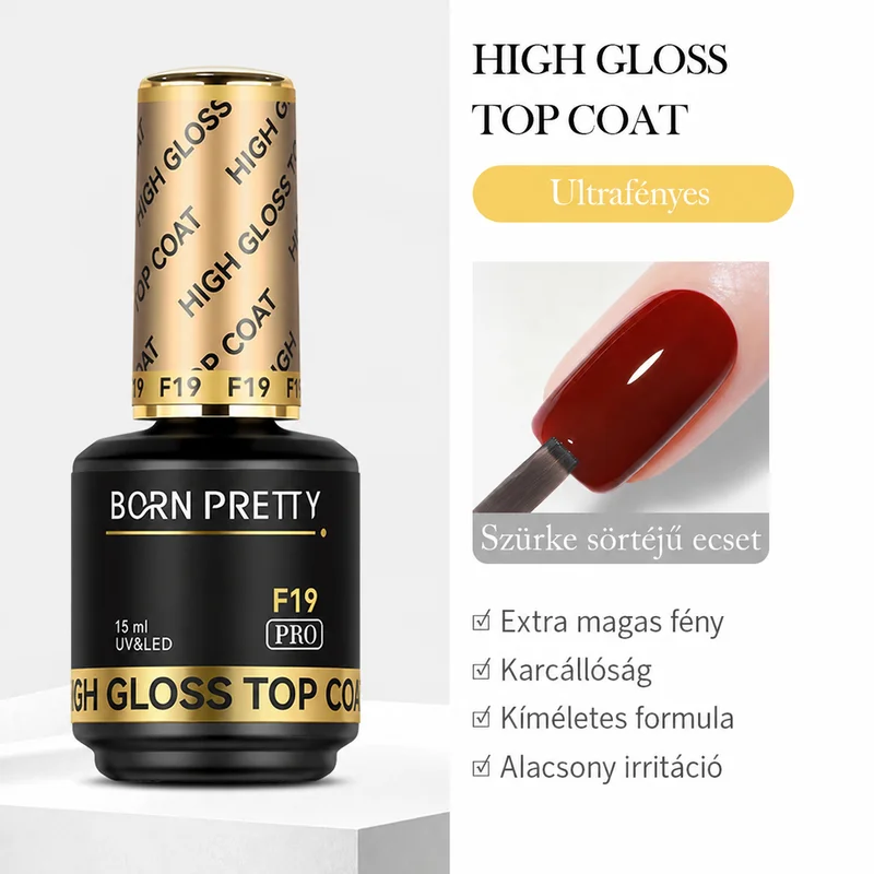 Born Pretty PRO - F19 - High Gloss Top Coat