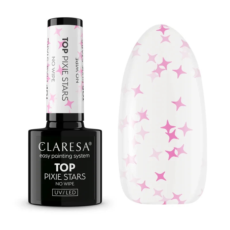 CLARESA UV/LED TOP No Wipe - Pixie Stars - 5 g