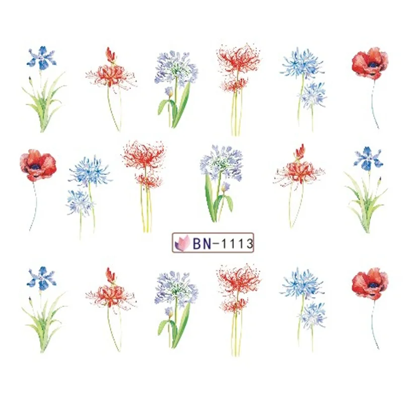 Köröm matrica No.1113 pipacsos-3