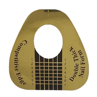 Műkörömépítő sablon 50db - arany