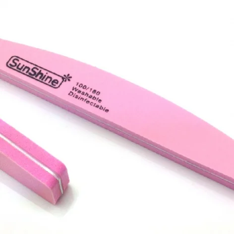 Rózsaszín Buffer - íves 100/180 - pink