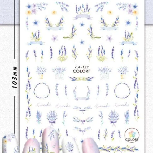 Köröm matrica 3D-s No.CA121- 102 levendulás