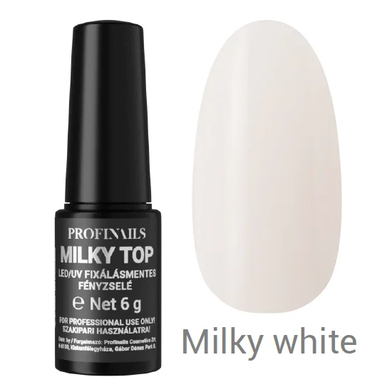 Profinails Milky Top fixálásmentes LED/UV fényzselé 6g No.M-02