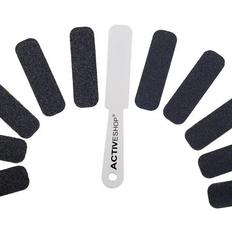 Fém sarokreszelő + 5db 80' és 5db 120' csiszolópapír