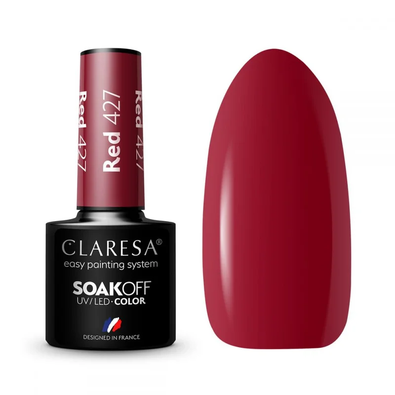 CLARESA UV/LED gél lakk 5g -RED 427
