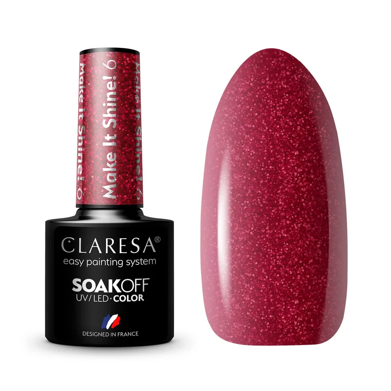 CLARESA UV/LED gél lakk 5g - Make It Shine! 6