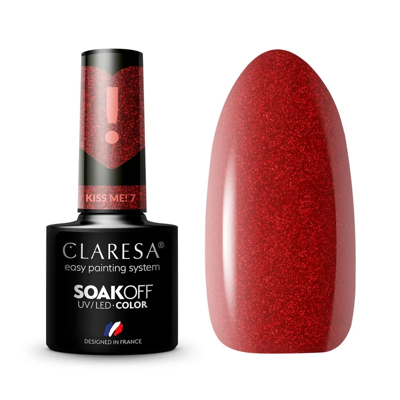 CLARESA UV/LED gél lakk 5g -  Kiss Me! 7