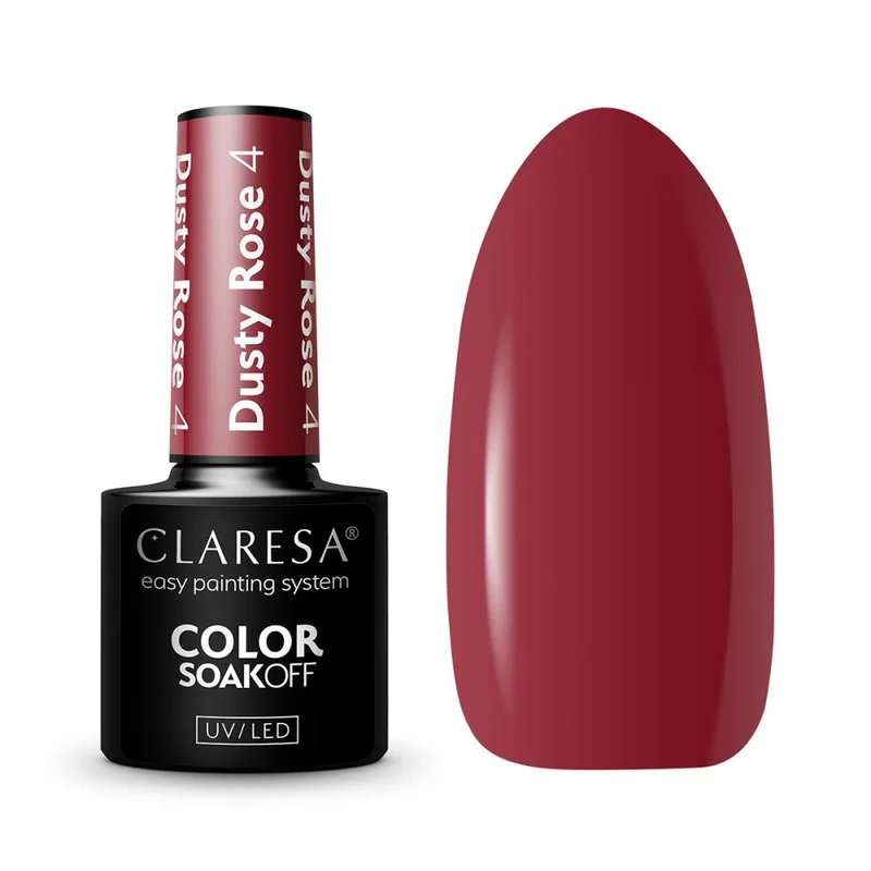 CLARESA UV/LED gél lakk 5g - DUSTY ROSE 4