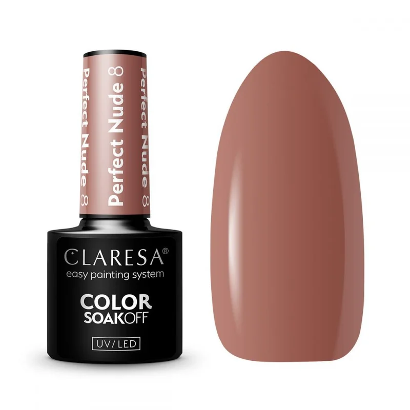 CLARESA UV/LED gél lakk 5g - PERFECT NUDE 8