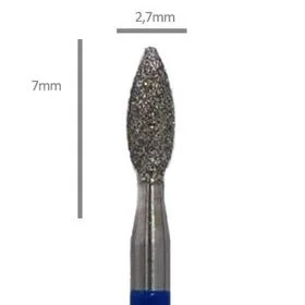 Gyémántporos csiszolófej - lándzsa (közepes) mélytisztításhoz