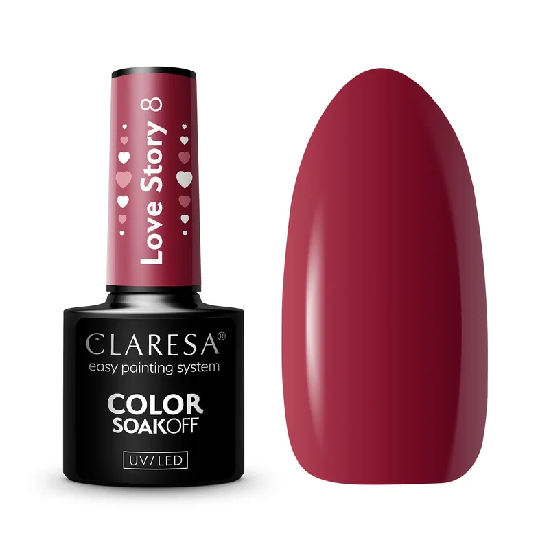 CLARESA UV/LED gél lakk 5g - LOVE STORY 8