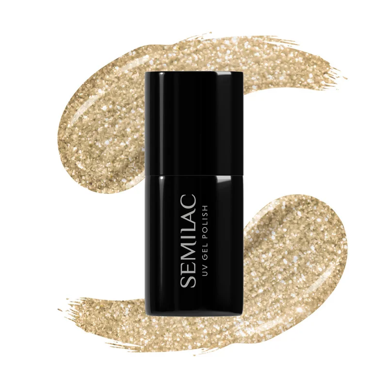 SEMILAC UV/LED Gél Lakk 7ml - 037 - Gold Disco