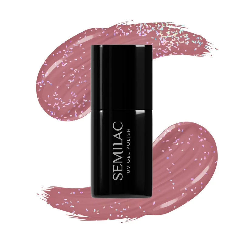 SEMILAC UV/LED Gél Lakk 7ml - 321 - Shimmer Dust Caramel