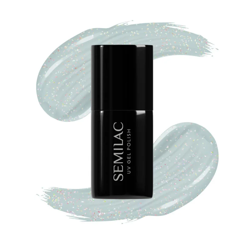 SEMILAC UV/LED Gél Lakk 7ml - 323 - Icy Mint Shimmer