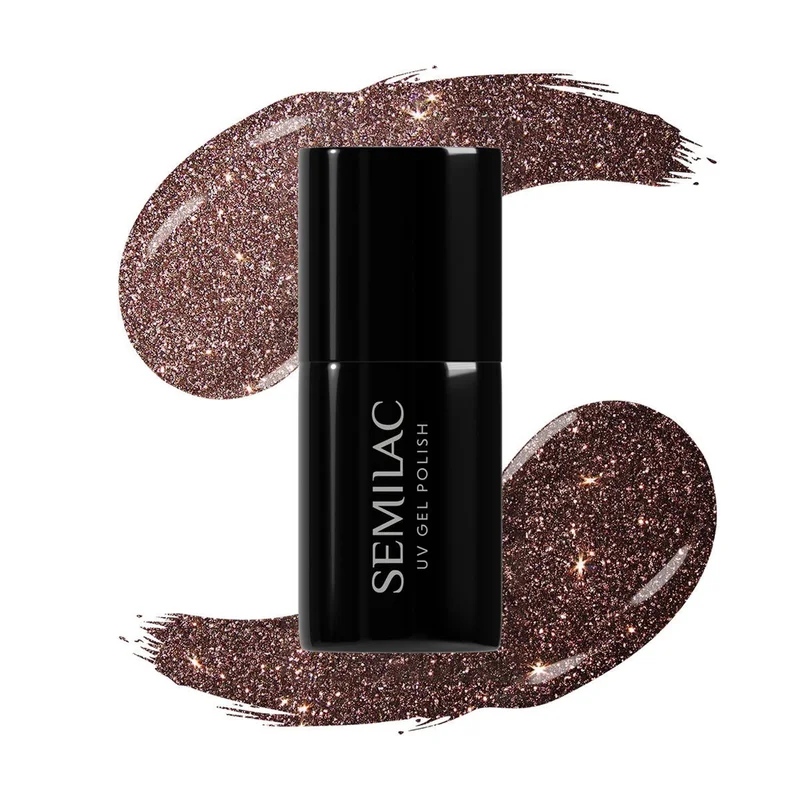 SEMILAC UV/LED Gél Lakk 7ml - 333 - Shine Brown