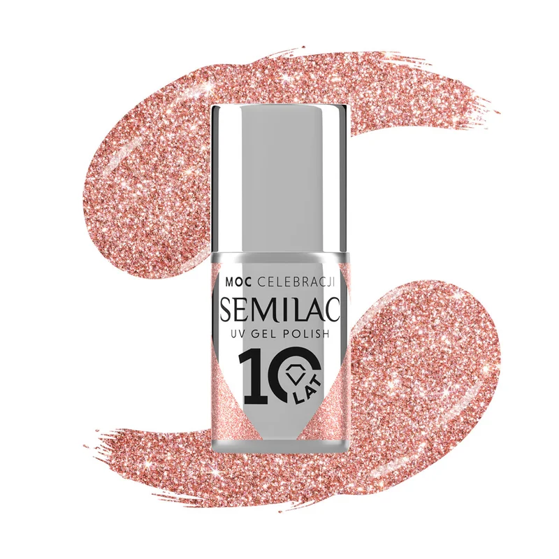 SEMILAC UV/LED Gél Lakk 7ml - 458 - HEMA FREE - Sparkling Rosé