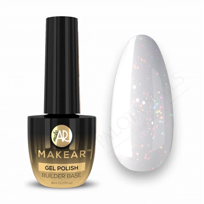 MAKEAR Sparkling Rubber Base 8ml- Lyra SRB01
