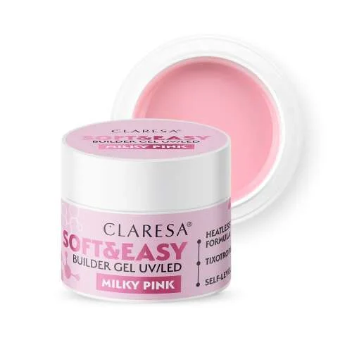 CLARESA Soft&Easy Builder Gél 90g - Milky Pink