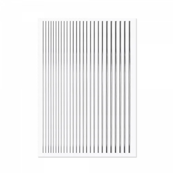 Körömdíszítő csík - Ezüst