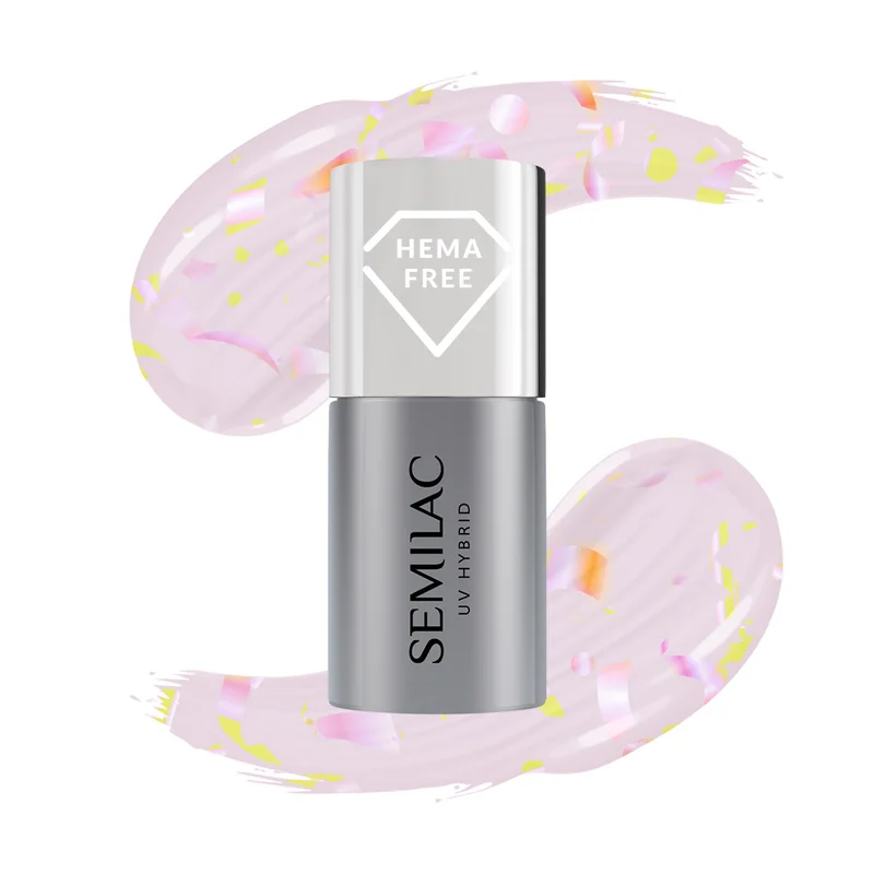 SEMILAC TOP - HEMA FREE - fixálásmentes Matte Peach Galaxy No.T26 7ML