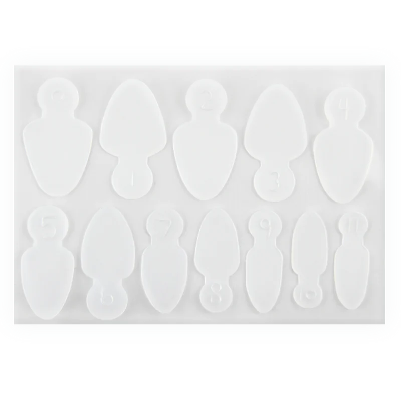 Szilikon reverse sablon - Poly Gél Tiphez 12 méret (24db-os)