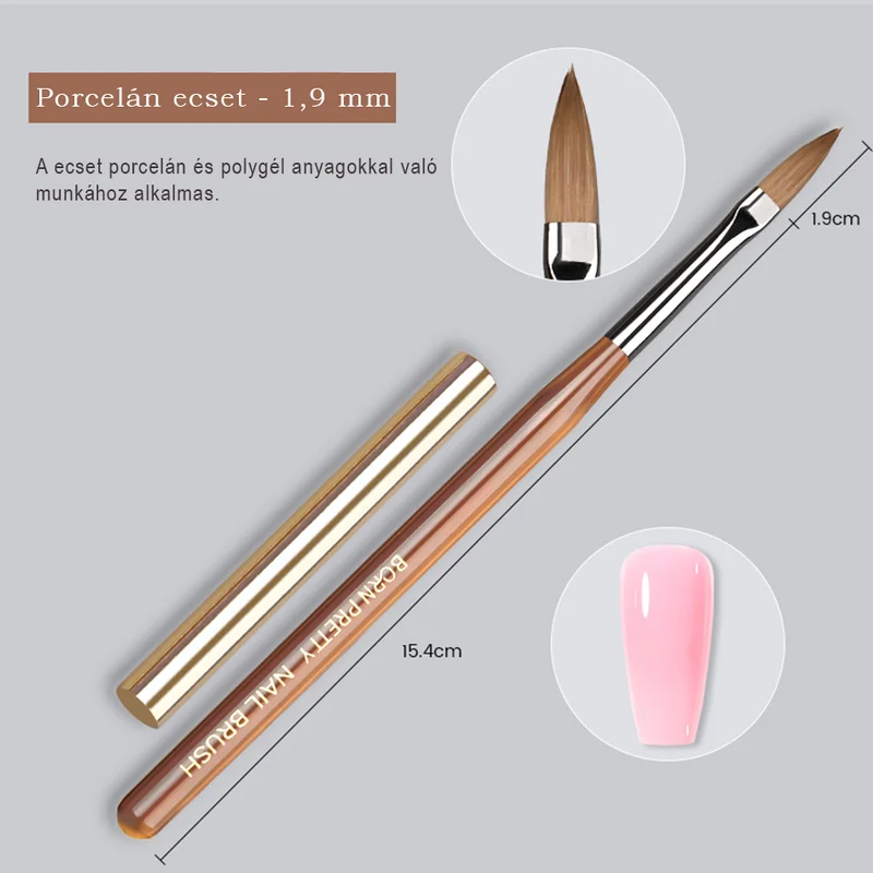 Born Pretty ecset - porcelán 1,9cm #10