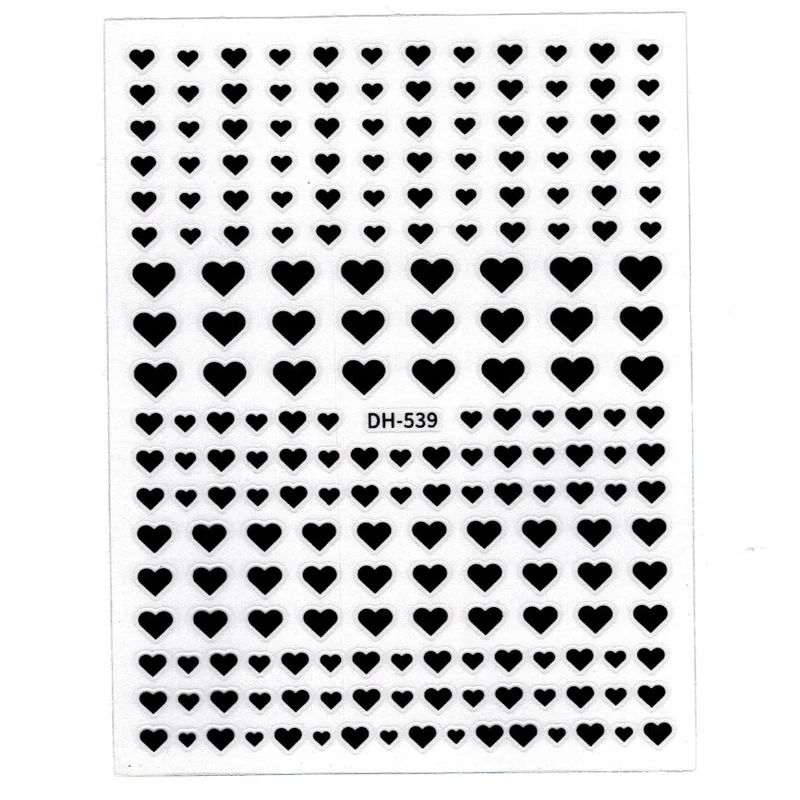 Köröm matrica 3D-s No.DH539 Black - 96