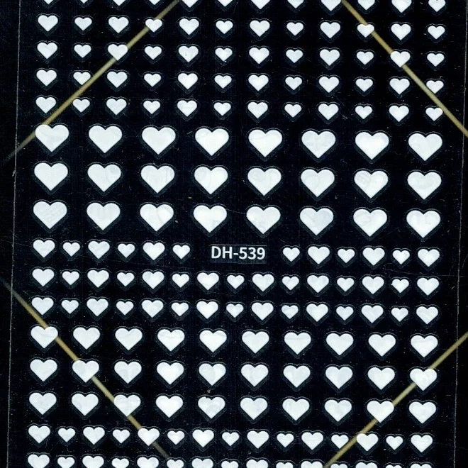 Köröm matrica 3D-s No.DH539 White 